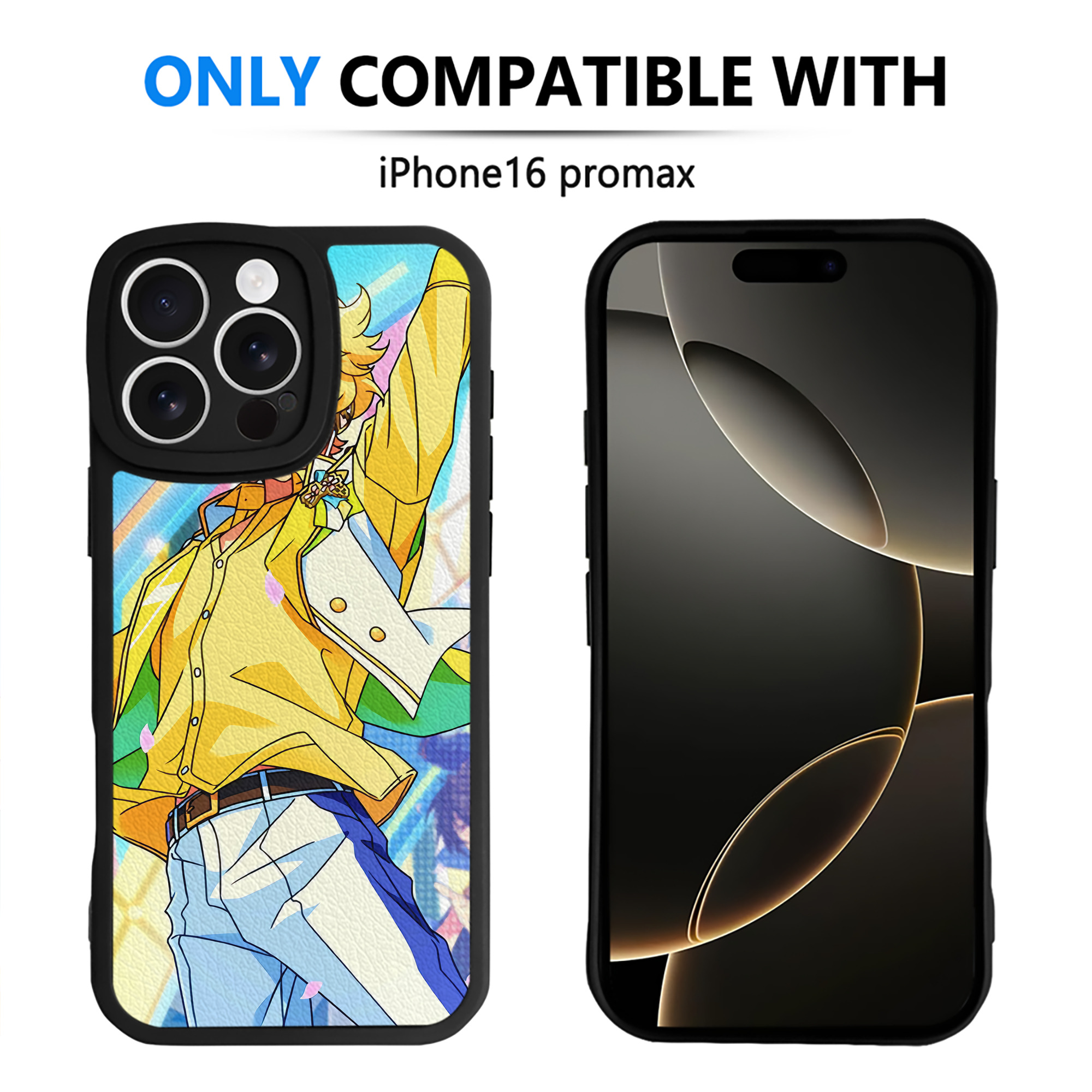 （画像用） あんさんぶるスターズ! Ensemble Stars 【iPhone 16シリーズ対応】シリコンスマホケース（レザー調） 材質：シリコン